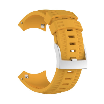 Silicone Replacement Wrist Strap for SUUNTO 9 (Yellow)-garmade.com