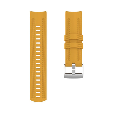 Silicone Replacement Wrist Strap for SUUNTO 9 (Yellow)-garmade.com