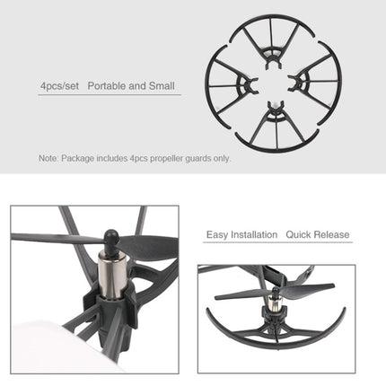 4 PCS Propeller Protective Covers for DJI TELLO Drone(Black)-garmade.com