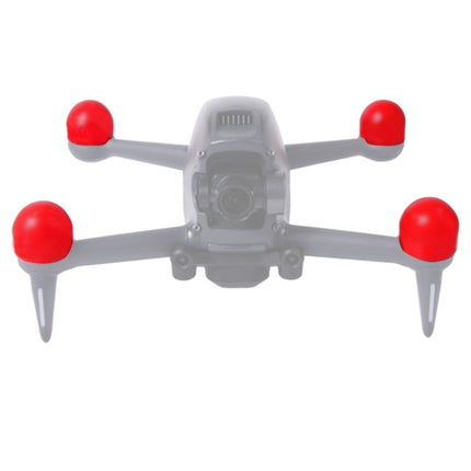 Sunnylife FV-Q9308 4 PCS Motor Protective Cover Motors Silicone Cap Protector for DJI FPV (Red)-garmade.com