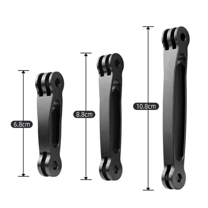 Joint Aluminum Extension Arm Grip Extenter for GoPro HERO9 Black / HERO8 Black /7 /6 /5, Insta360 One R, DJI Osmo Action, Xiaoyi Sport Cameras, Length: 10.8cm-garmade.com