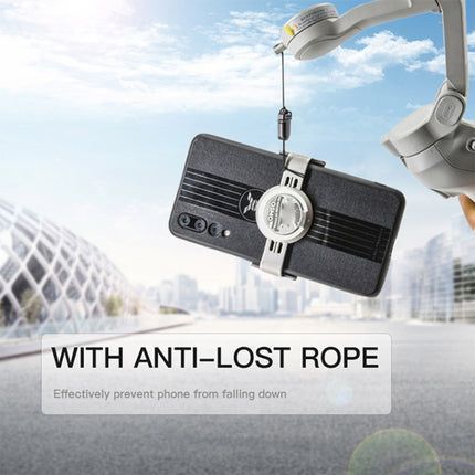 STARTRC Phone Holder Clip Anti-lost Rope Strap Anti-drop for DJI OM4 / Osmo Mobile 3 (Black)-garmade.com