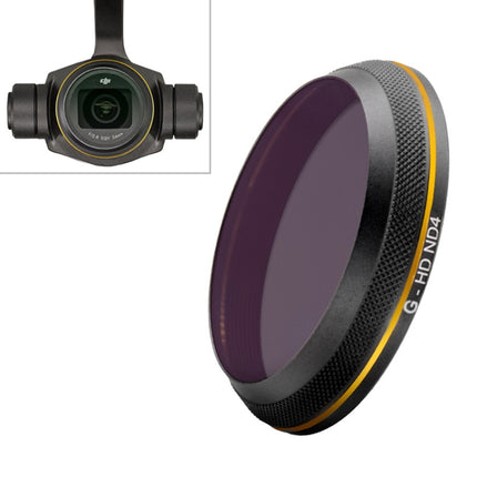PGYTECH X4S-HD ND4 Gold-edge Lens Filter for DJI Inspire 2 / X4S Gimbal Camera Drone Accessories-garmade.com