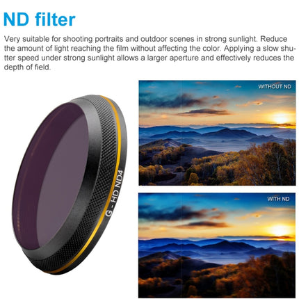 PGYTECH X4S-HD ND4 Gold-edge Lens Filter for DJI Inspire 2 / X4S Gimbal Camera Drone Accessories-garmade.com