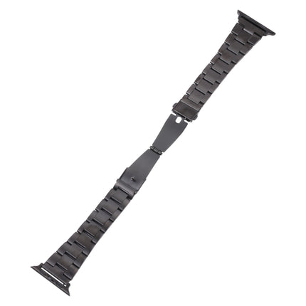 Small Waist Quick Release Watch Band For Apple Watch Series 9&8&7 41mm / SE 3&SE 2&6&SE&5&4 40mm / 3&2&1 38mm(Black)-garmade.com