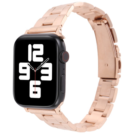 Small Waist Quick Release Watch Band For Apple Watch Series 9&8&7 41mm / SE 3&SE 2&6&SE&5&4 40mm / 3&2&1 38mm(Rose Gold)-garmade.com