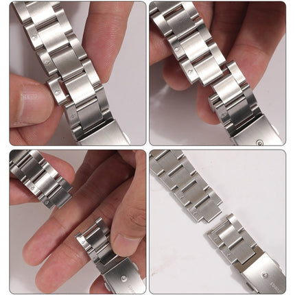 Small Waist Quick Release Watch Band For Apple Watch Series 9&8&7 41mm / SE 3&SE 2&6&SE&5&4 40mm / 3&2&1 38mm(Silver)-garmade.com
