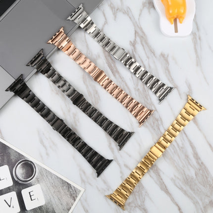 Small Waist Quick Release Watch Band For Apple Watch Series 9&8&7 41mm / SE 3&SE 2&6&SE&5&4 40mm / 3&2&1 38mm(Silver)-garmade.com