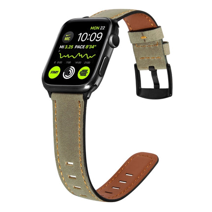 Retro Leather Watch Band For Apple Watch Ultra 49mm&Watch Ultra 2 49mm / Series 9&8&7 45mm / SE 3&SE 2&6&SE&5&4 44mm / 3&2&1 42mm(Light Brown)-garmade.com