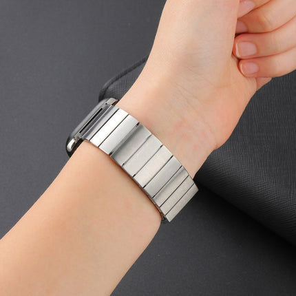 Magnetic Steel Watch Band For Apple Watch Series 9&8&7 41mm / SE 3&SE 2&6&SE&5&4 40mm / 3&2&1 38mm(Silver)-garmade.com