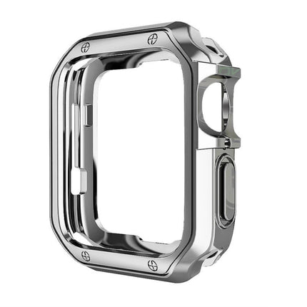 TPU Frame Watch Case For Apple Watch Series 3 & 2 & 1 42mm(Silver)-garmade.com