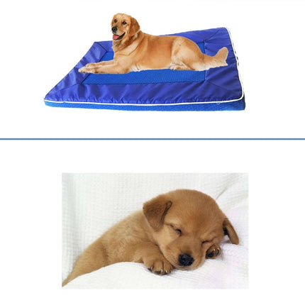 Summer Dog Pad Bed House Pet Cool Down Pad Detachable Dog Mat Cushion,Small, Size:28*44*4cm-garmade.com