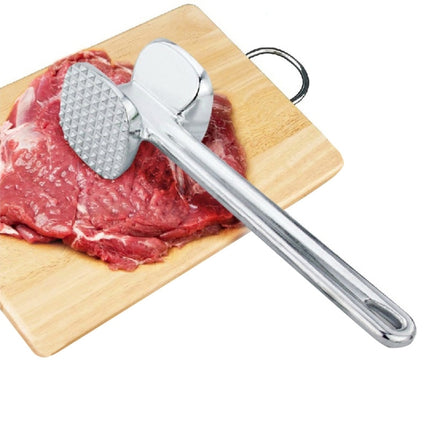 2 PCS Aluminum Alloy Loose Tenderizers Meat Hammer Steak Pork Kitchen Tools, Middle Size: 5.0 x 22.5cm-garmade.com