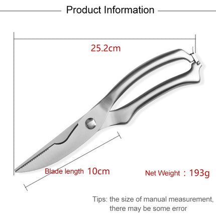 10 inch Kitchen Poultry Fish Chicken Bone Stainless Steel Cutter Cook Gadget Shear, Blister Package-garmade.com