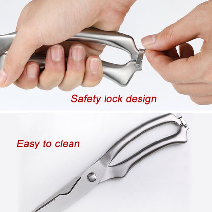 10 inch Kitchen Poultry Fish Chicken Bone Stainless Steel Cutter Cook Gadget Shear, Blister Package-garmade.com