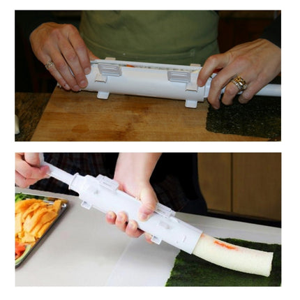 Sushi DIY Convenient Perfect Homemade Sushi Roll Maker(White)-garmade.com
