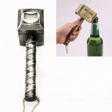 Hammer Shape Creative Magnetic Beer Wine Bottle Opener (Silver)-garmade.com