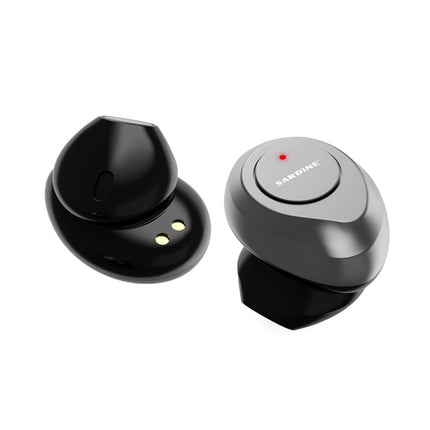 SARDiNE F8 TWS Bluetooth V5.0 Wireless Stereo Earphones with Charging Box(Grey)-garmade.com
