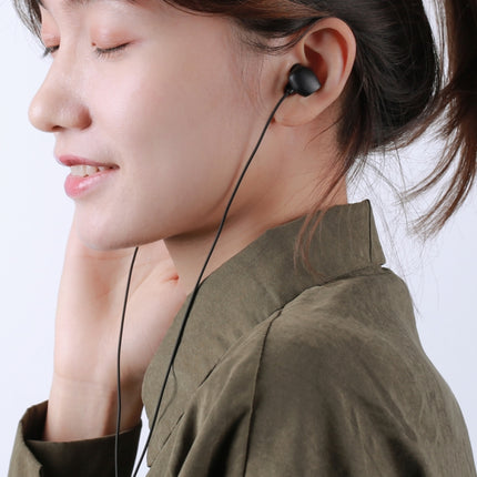 REMAX RM-550 3.5mm Gold Pin In-Ear Stereo Music Earphone with Wire Control + MIC, Support Hands-free (Black)-garmade.com