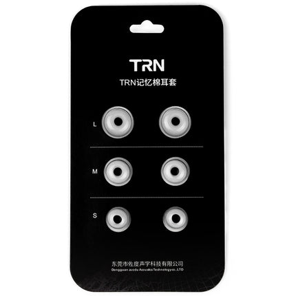 TRN Earphone Silicone Memory Foam Earplug(Grey)-garmade.com