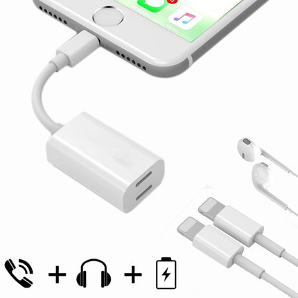 8 Pin Male to 8 Pin Female Sync Data / Charger & 8 Pin Female Audio Adapter, Support iOS 10.3.1 or Above Mobile Phones-garmade.com