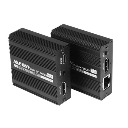 Measy ET100 HDMI Extender Transmitter + Receiver Converter Ethernet Cable, Transmission Distance: 70m (EU Plug)-garmade.com