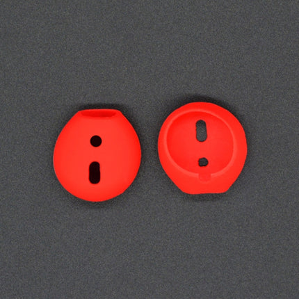 2 PCS Earphone Silicone Ear Caps Earpads for Apple AirPods / EarPods(Red)-garmade.com