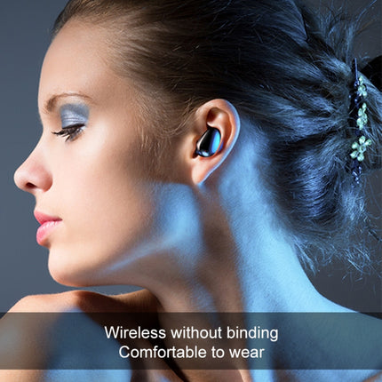 X7 TWS V5.0 Binaural Wireless Stereo Bluetooth Headset with Charging Case and Digital Display(White)-garmade.com