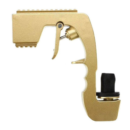 Plastic Wrapped Metal Bubbly Blaster Champagne Bottle Squirt Gun Bar Tool(Gold)-garmade.com