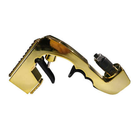 Plastic Wrapped Metal Bubbly Blaster Champagne Bottle Squirt Gun Bar Tool(Gold)-garmade.com