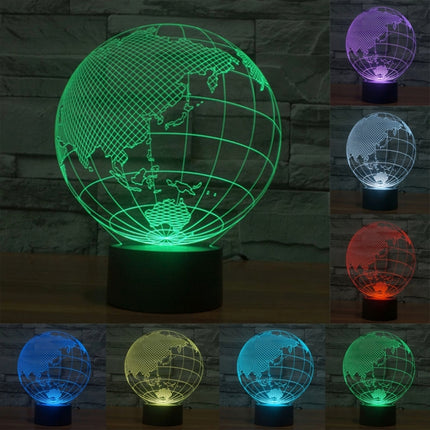 Asia Style 3D Touch Switch Control LED Light , 7 Color Discoloration Creative Visual Stereo Lamp Desk Lamp Night Light-garmade.com