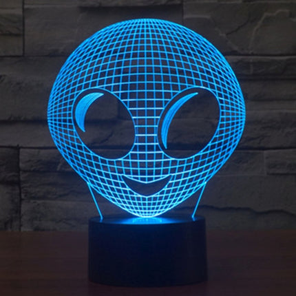 Alien Style 3D Touch Switch Control LED Light , 7 Color Discoloration Creative Visual Stereo Lamp Desk Lamp Night Light-garmade.com