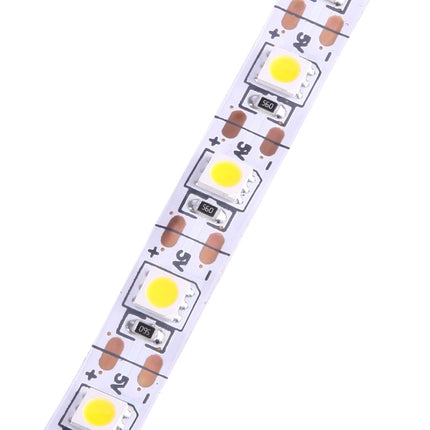 1m USB TV Rope Light, 14.4W 60 LEDs SMD 5050 Bare Board with 50cm USB Interface Cable, DC 5V(Warm White)-garmade.com