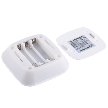 CL053 LED Square Human Body Sensor Light, Style: Battery Models (Warm White)-garmade.com