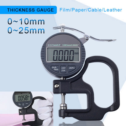 0-25mm Range Digital Display Micrometer Thickness Gauge-garmade.com