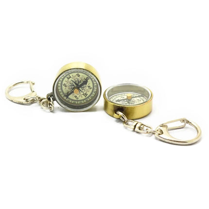 Nisa C25X Vintage Zinc Alloy Metal Compass with Keychain-garmade.com