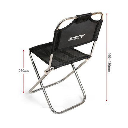 Outdoor Fishing Portable Folding Seat Stool Backpacking Aluminium Alloy Chair-garmade.com