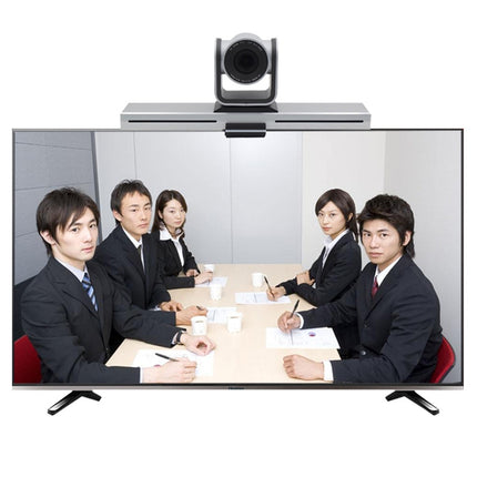 YANS YS-H23UT USB HD 1080P 3X Zoom Video Conference Camera for Large Screen, Support IR Remote Control(Grey)-garmade.com