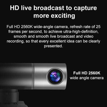 Smart 2K Webcast Live Camera Gesture Control with Microphone-garmade.com