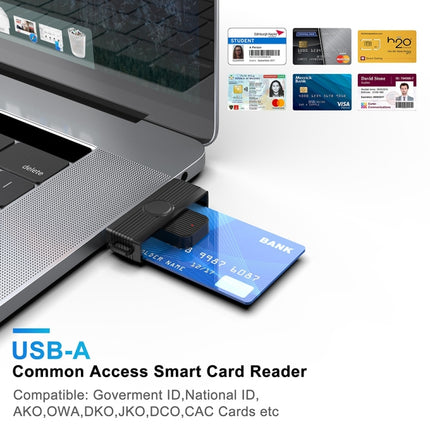 Rocketek CR318 USB 2.0 Smart Card / SIM / ID / CAC Card Reader-garmade.com