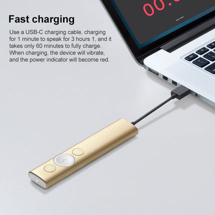 Logitech Spotlight 2.4Ghz USB Wireless Presenter PPT Remote Control Flip Pen (Gold)-garmade.com