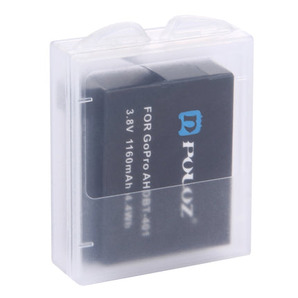 PULUZ Hard Plastic Transparent Battery Storage Box (for GoPro HERO4 Battery)-garmade.com