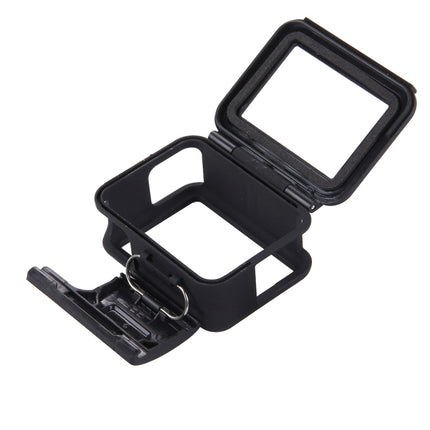 PULUZ ABS Plastic Housing Shell Frame Mount Protective Case Cage with Pedestal and Long Screw for GoPro HERO(2018) /7 Black /6 /5-garmade.com