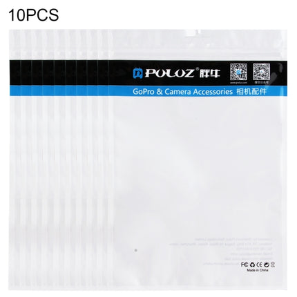 10 PCS PULUZ 25.8cm x 18cm Hang Hole Clear Front White Pearl Jewelry Zip Lock Packaging Bag (Size: L)-garmade.com