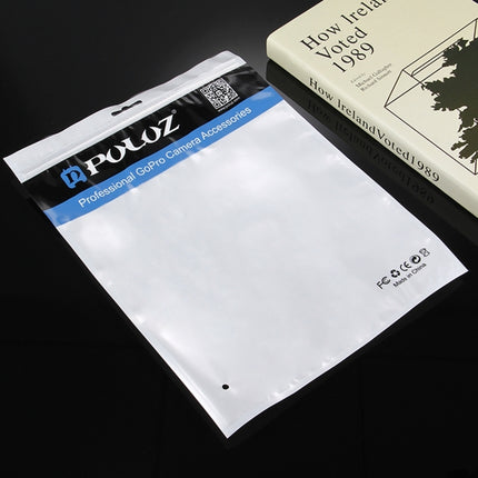 10 PCS PULUZ 33cm x 23.5cm Hang Hole Clear Front White Pearl Jewelry Zip Lock Packaging Bag(Size: XL)-garmade.com