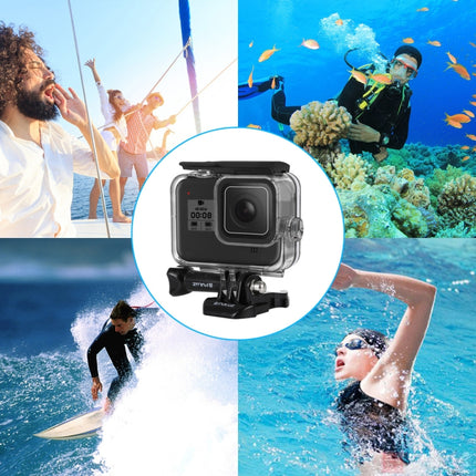 PULUZ 60m Underwater Depth Diving Case Waterproof Camera Housing for GoPro HERO8 Black-garmade.com