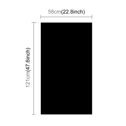 PULUZ Photography Background PVC Paper Kits for Studio Tent Box, Size: 121cm x 58cm(Black)-garmade.com
