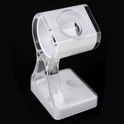 Plastic Charger Holder for Apple Watch 38mm & 42mm (White)-garmade.com