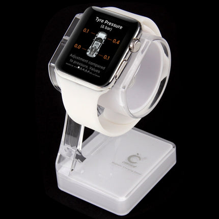 Plastic Charger Holder for Apple Watch 38mm & 42mm (White)-garmade.com