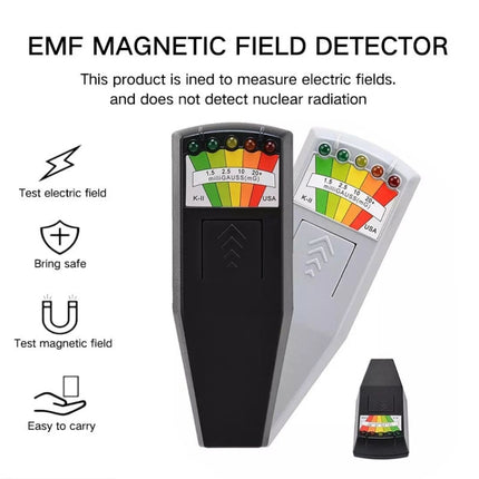 5-LED Electromagnetic Radiation Detector EMF Meter Tester-garmade.com